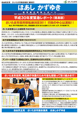 平成30年度市政レポートダウンロード